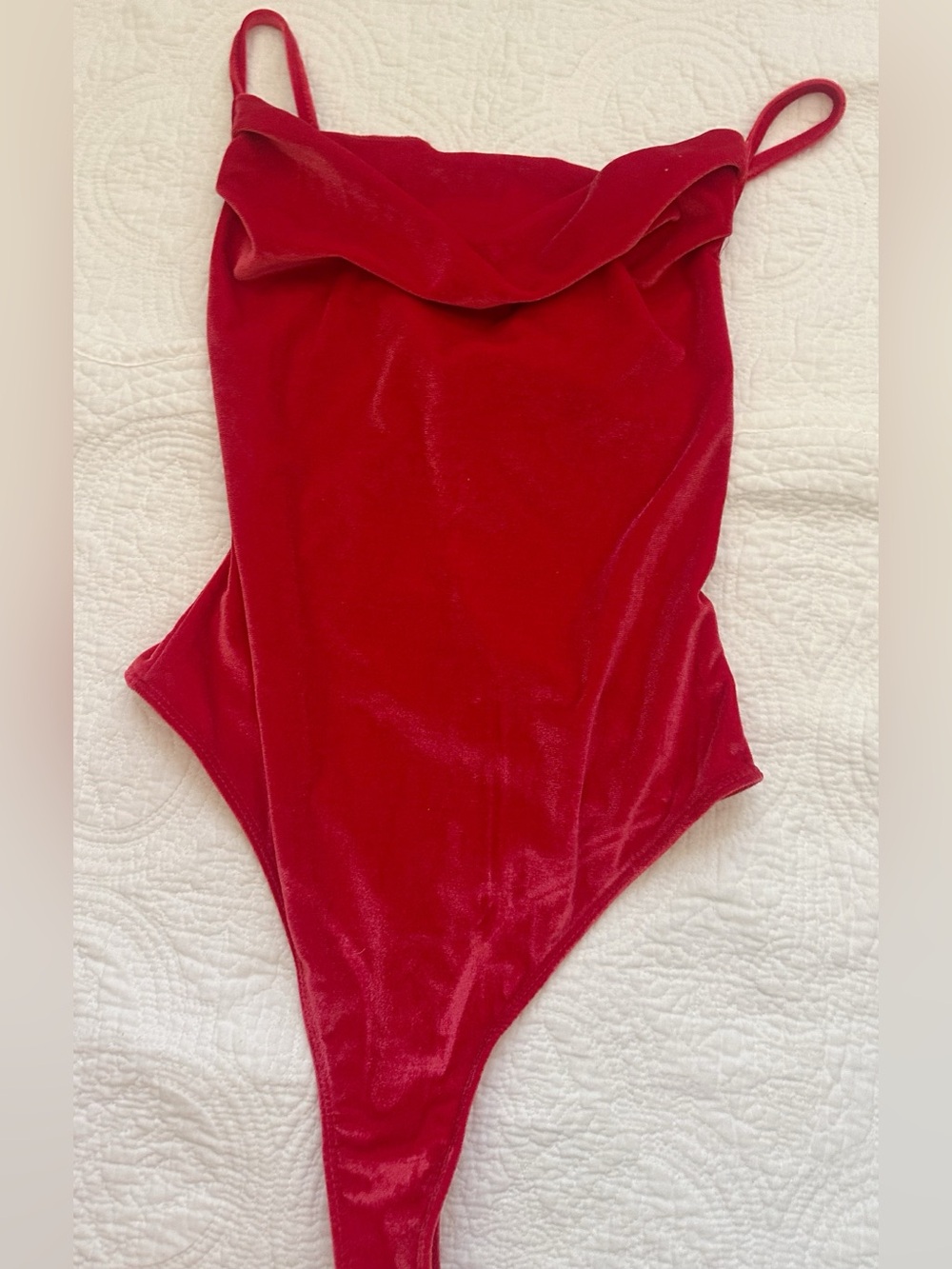 BNWT Red Velvet One-Piece Bodysuit